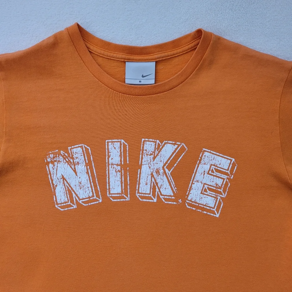 NIKE | Orange Unisex T-shirt | Ladies Small